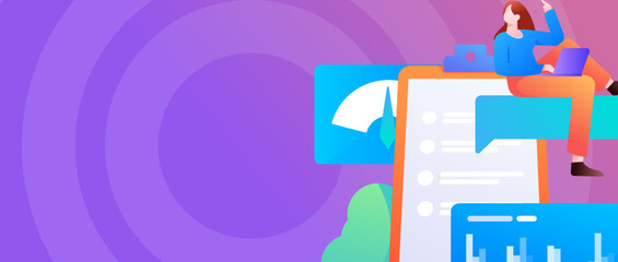 Business work character flat vector concept operation illustration
