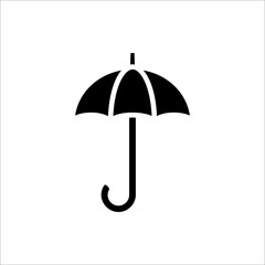 Umbrella icon isolated on white background.
