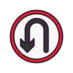 U Turn Icon