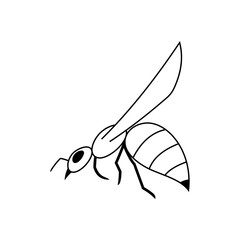 illustration of a bee