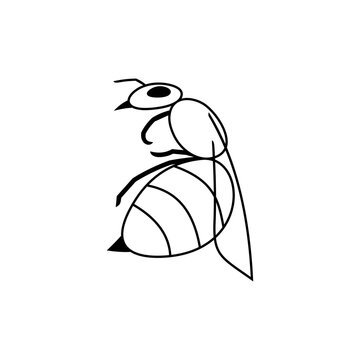 illustration of a bee