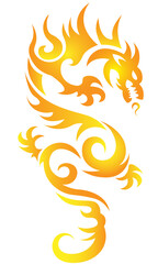 tattoo, symbol, isolated, art, vector, design, traditional, dragon, animal, sign, illustration, culture, monster, black, asian, decoration, fantasy, graphic, icon, background, ancient, japanese, chine