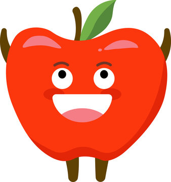 Apple Cartoon Character