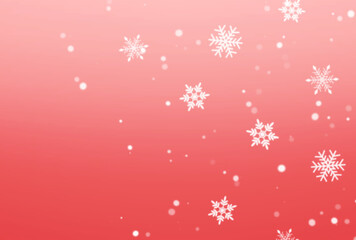 背景素材_雪の結晶_ピンク