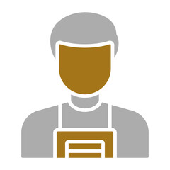 Food Vendor Male Icon Style