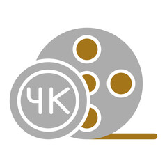 4k Film Icon Style