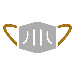 Medical Mask Icon Style