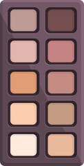 Cosmetic palette icon cartoon vector. Eye makeup. Blush up