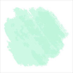 A green delicate cute spot of paint without a background. Vector brushstroke for backgrounds and other designs.