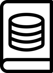 Database Book Vector Icon which is suitable for commercial work and easily modify or edit it
