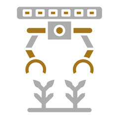 Agricultural Robot Icon Style