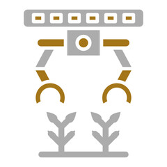 Agricultural Robot Icon Style