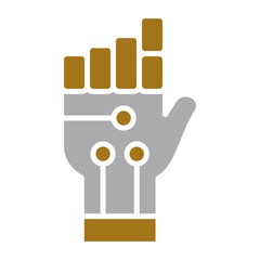 Robot Hand Icon Style