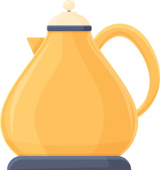 Arab teapot icon cartoon vector. Hot cup. Home pot