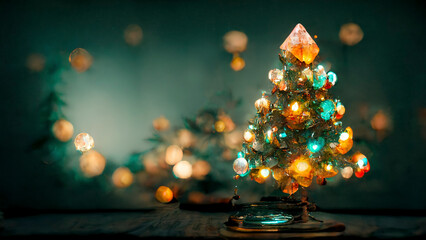 クリスマスツリーの背景