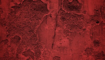 A textured background featuring deep red tones with a distressed, grunge appearance. The surface shows scratches and uneven patterns, creating a vintage feel.