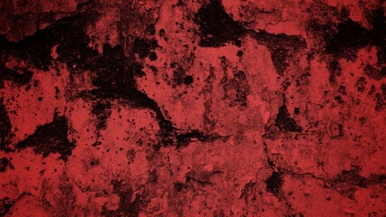 A textured background featuring deep red tones with a distressed, grunge appearance. The surface shows scratches and uneven patterns, creating a vintage feel.