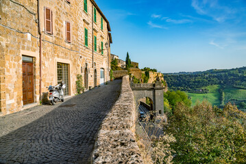 View from of the medieval hill town of Orvieto, Italy - obrazy, fototapety, plakaty