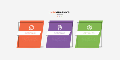 Business infographics timeline  design template with 3 step and option information. Premium vector with editable sign or symbol. Eps10 vector