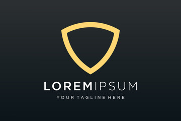 Creative Shield logo and icons set. Vector logo design template.