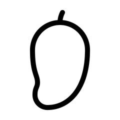 Mango outline icon. Editable stroke. Vector graphics
