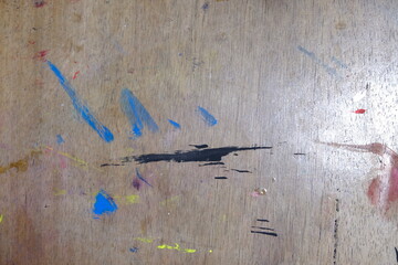 graffiti on the table