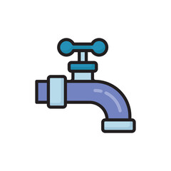 Tap  Vector Filled Outline Icon Design illustration. Housekeeping Symbol on White background EPS 10 File