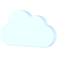Cloud 3D icon