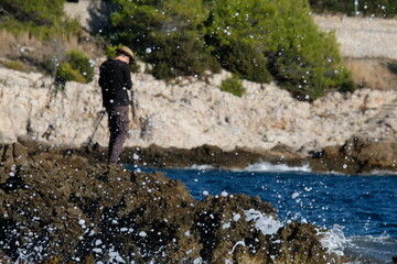 water flowing from the water