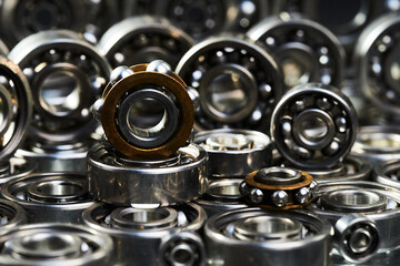 Obraz premium Bearings. Ball bearings. Thrust bearings.