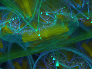 Imaginatory fractal abstract background Image