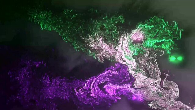 Abstract sparks flowing background. Motion graphics video with god ray for live wallpaper, screensaver, welcome intro, billboard advertising. Suitable for breaking News, product launch, logo revealing