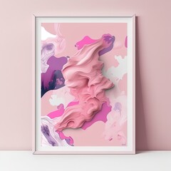 illustrated design about pink color abstract.