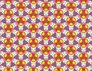 seamless pattern with flowers