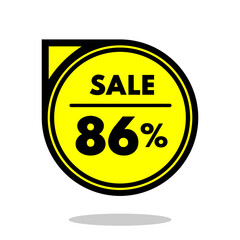 sale 86% off black and yellow circular price stamp with indicator