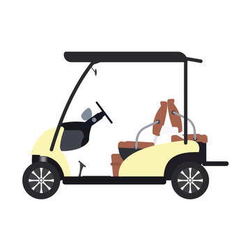 Golf Cart Vector Illustration