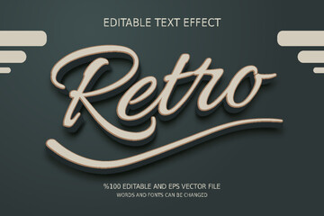 Editable Retro Text Effect
