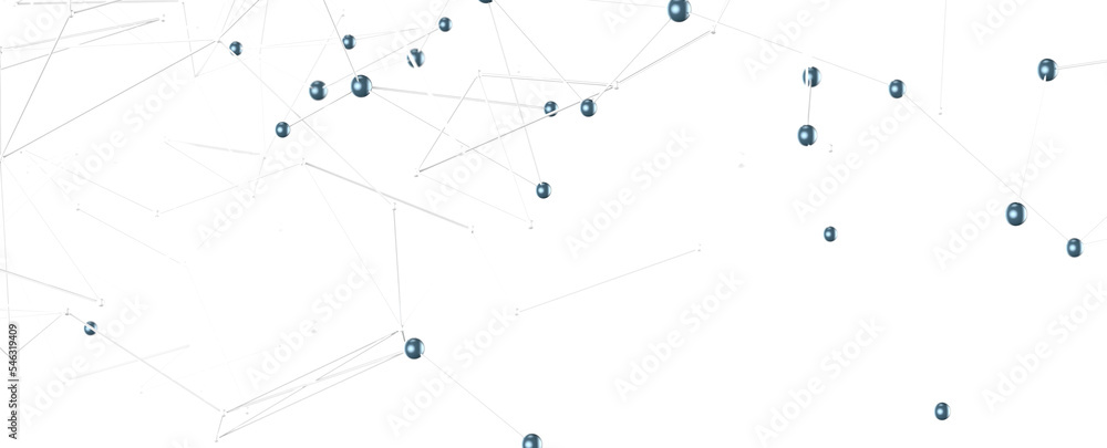 Poster Concept of AI technology, Motion of digital data flow.