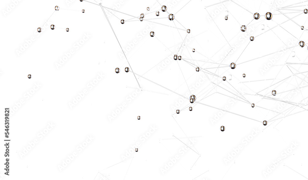 Poster network structure - abstract design connection