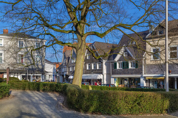 Fototapeta na wymiar Square in Kettwig, Germany