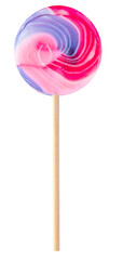 lollipops candy on stick isolated on white background