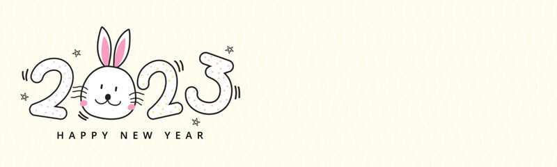 Happy new year 2023 rabbit year