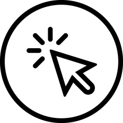 Cursor Arrow Line Icon