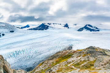 Exit Glacier and Harding Ice Field in Alaska