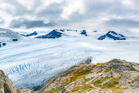 Exit Glacier and Harding Ice Field in Alaska