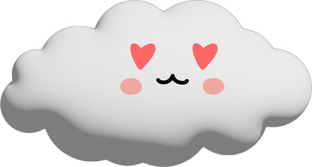 3d cute cloud 