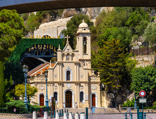 Saint Devota Chapel - Chapelle Sainte Devote - in Monte Carlo district at French Riviera coast of Monaco Principate - 546331033