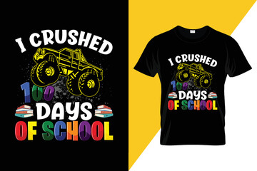 100 Days Of School T-shirt Design 