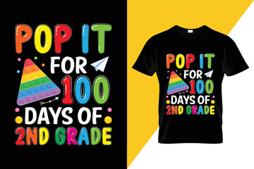 100 Days Of School T-shirt Design 
