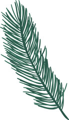 Christmas pine leaf